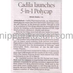 ポリキャップ Polycap, アテノロール50mg / チアジド12.5mg / ラミプリル5mg / シンバスタチン20mg / アスピリ